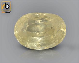 Natural Unheated & Untreated Certified Yellow  Sapphire  4CTS-2436